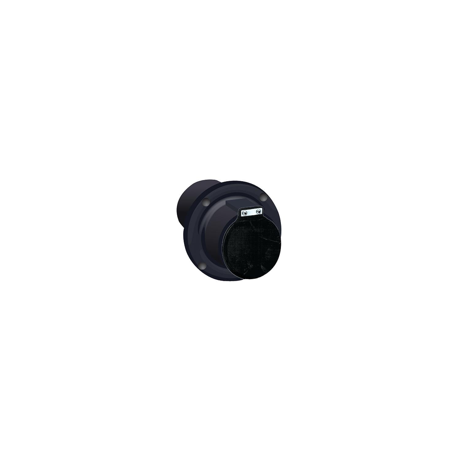 Centek Veratron 1200301 2" Exhaust Thru-Hull, Black w/Flapper