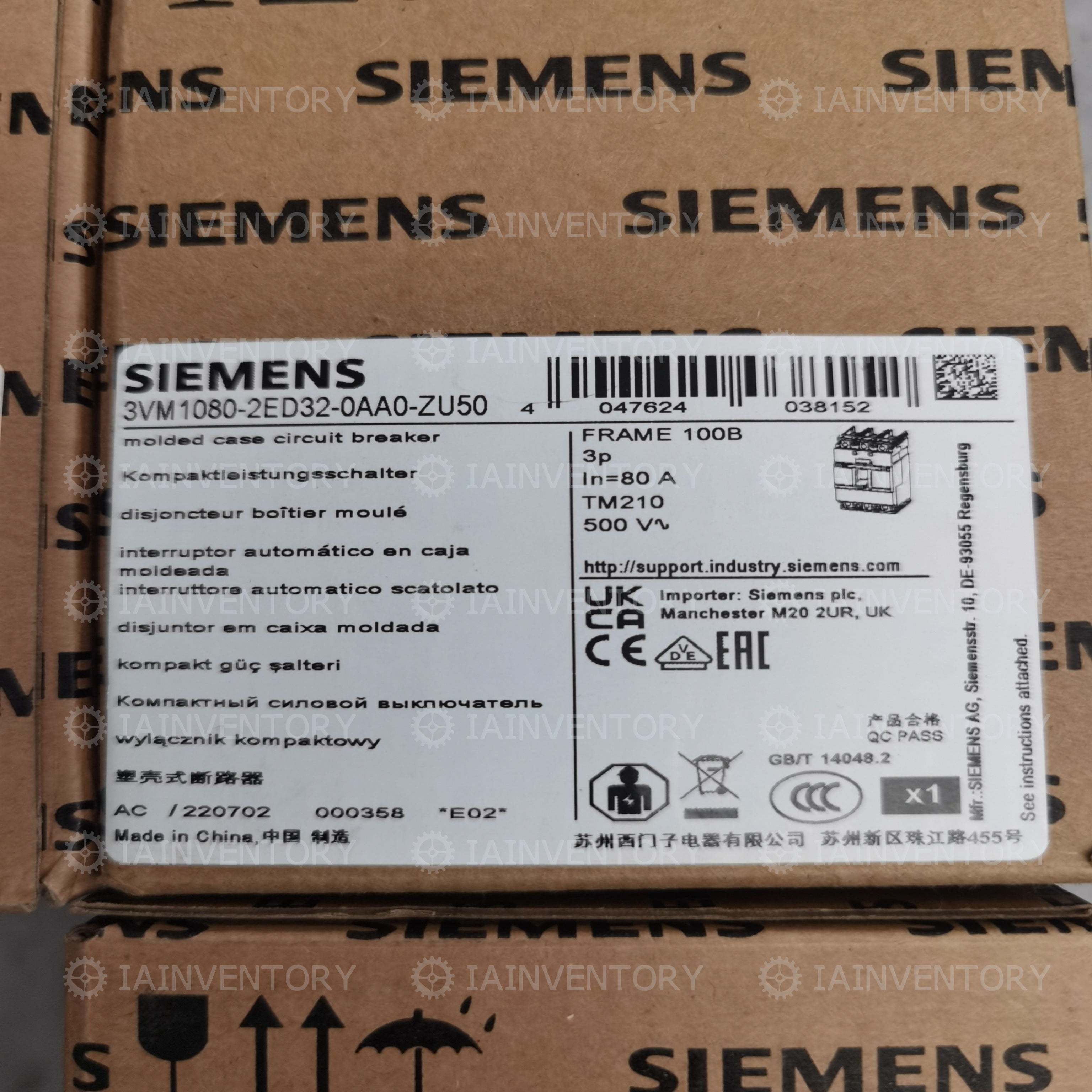 Siemens 3VM1080-2ED32-0AA0