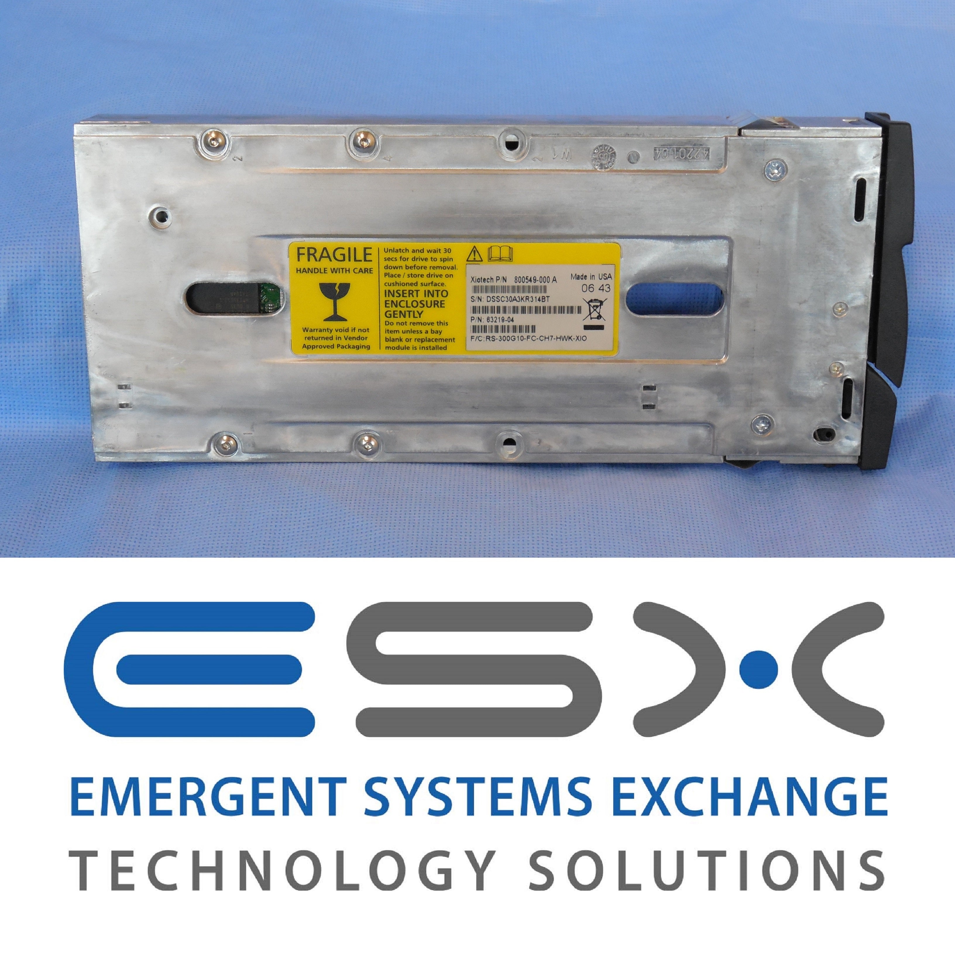 Xiotech 300GB 10K FC Hard Drive and Tray ( 800549-000 ) 800555-000