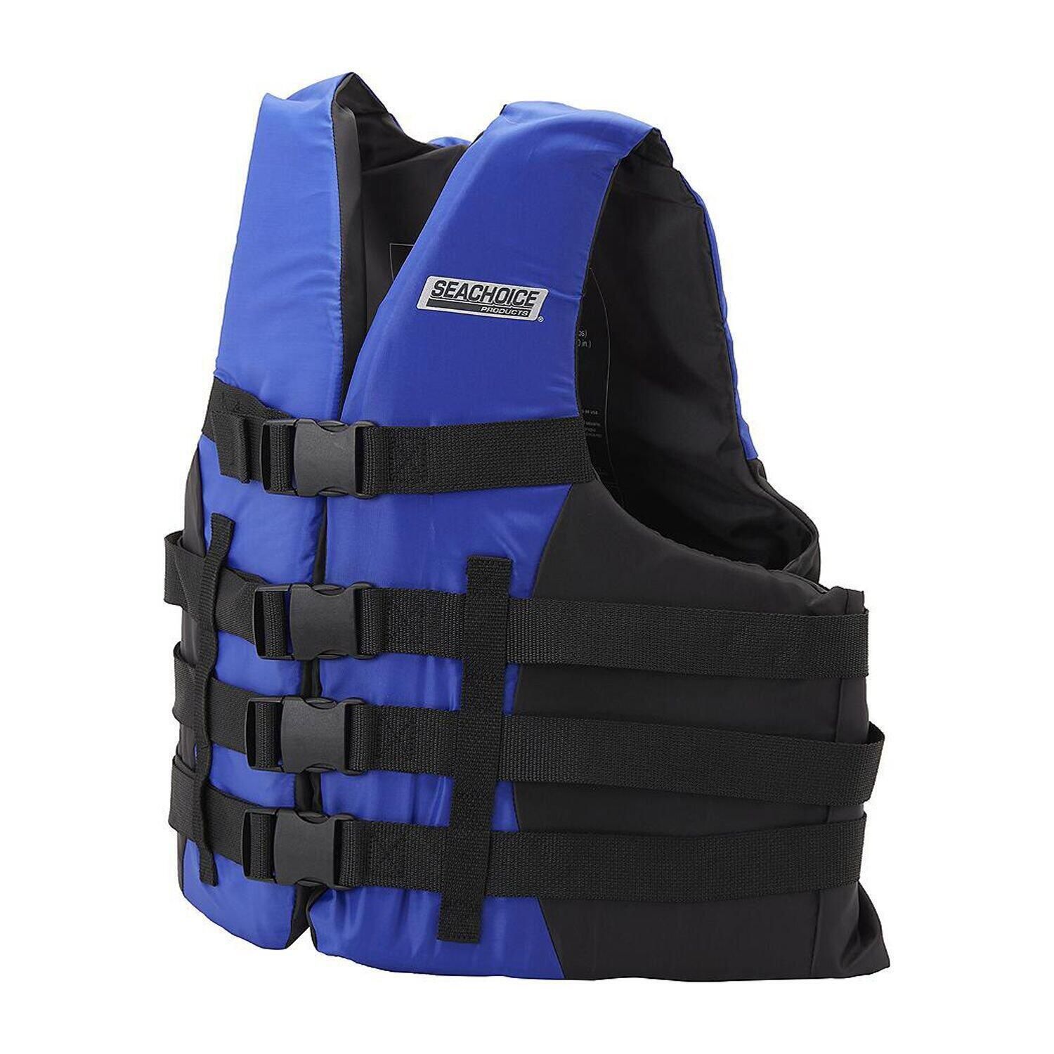 Seachoice 85363 Ski Vest 4 Belt Blue, 2XL/3XL