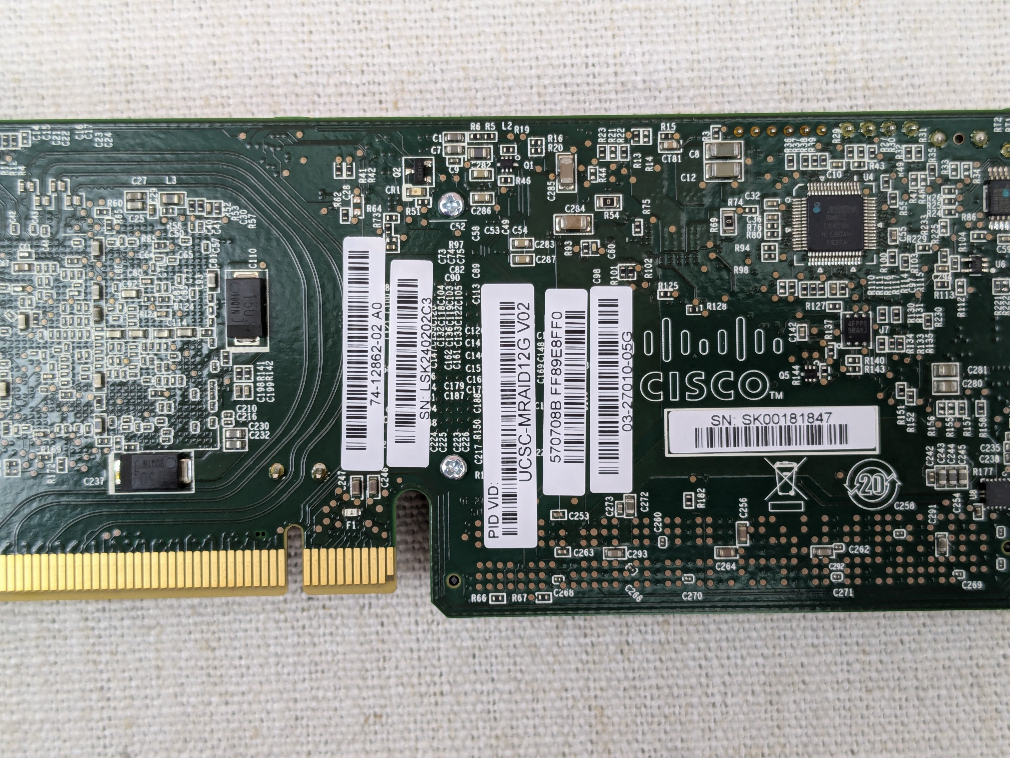 Cisco UCSC-MRAID12G-1GB UCS 12Gb/s SAS RAID Controller w/ 1GB FBWC