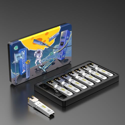 10Gtek 1.25G SFP Transceiver 1000Base-LX, 1310nm SMF SingleMode Fiber Optic Module, up to 10 km, for Cisco GLC-LH-SMD, Meraki MA-SFP-1GB-LX10, Ubiquiti UniFi, Fortinet, Mikrotik, TP-Link, Pack of 2|B08BP6MX14