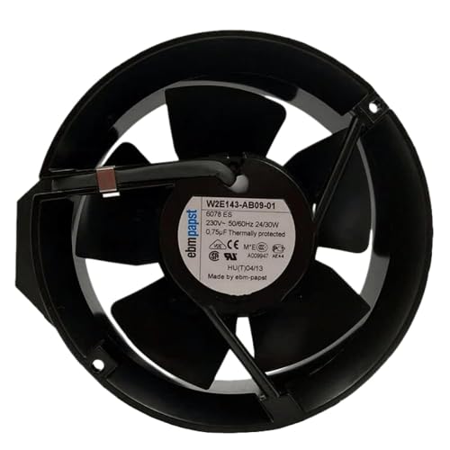 for W2E143-AB09-01 6078ES 230V 24/30W 172MM - 0.75uF 17251 17CM 2-PIN Cooling Fan 172X172X51MM|B0CRQW6SZ8
