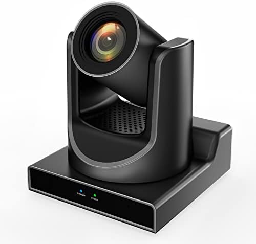 SMTAV PTZ Camera,30X AI Tracking with Zoom Camera with HDMI/SDI/USB3.0/IP Streaming Outputs for Meeting, Church, Events, Teaching(30X Optics Zoom, White