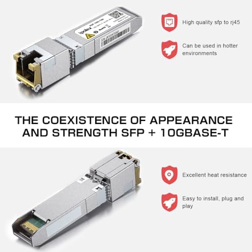 ipolex SFP+ 10GBase LR Singlemode Module, 10G SFP LC 1310nm Fiber Optic Transceiver for Cisco SFP-10G-LR, Ubiquiti UniFi UF-SM-10G, Meraki MA-SFP-10GB-LR, Netgear AXM762, Mikrotik and More, up to 10KM|B01EN33WYK