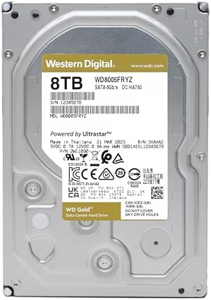 Western Digital 16TB WD Gold Enterprise Class Internal Hard Drive - 7200 RPM Class, SATA 6 Gb/s, 512 MB Cache, 3.5" - WD161KRYZ|B089S33PR3