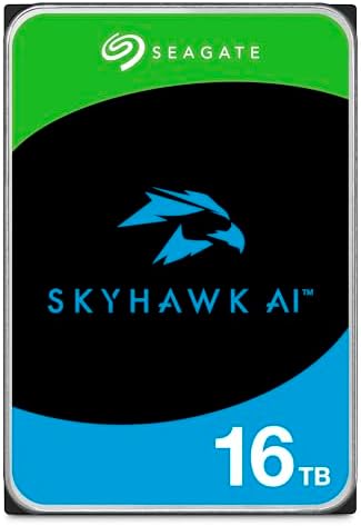 Seagate Skyhawk 4TB Video Internal Hard Drive HDD – 3.5 Inch SATA 6Gb/s 64MB Cache for DVR NVR Security Camera System with Drive Health Management and in-House Rescue Services (ST4000VXZ16/016