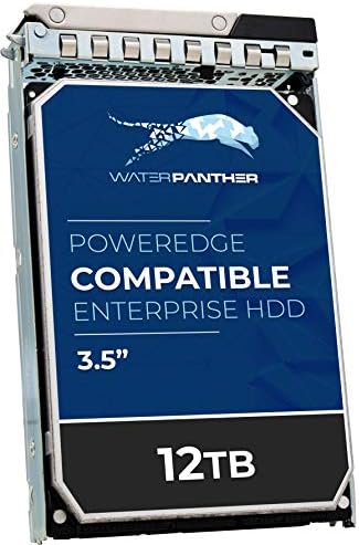 Water Panther 12TB 7200 RPM SATA 6Gb/s 3.5" HDD for Dell PowerEdge Servers | Enterprise Hard Drive in 13G Tray