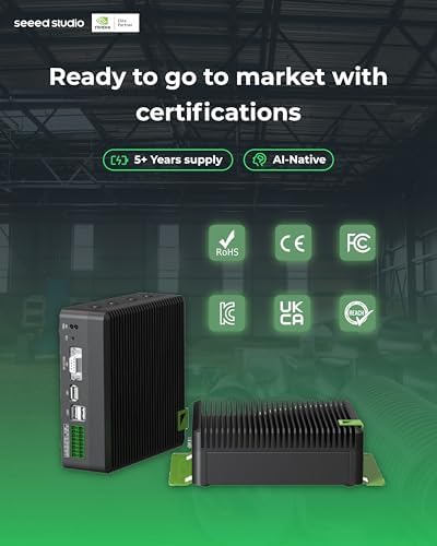 reComputer J4011-Edge AI Device with NVIDIA Jetson Orin™ NX 8GB Module, 4xUSB 3.2, M.2 Key E & Key M Slot, Aluminum case, Pre-Installed Jetpack System with NVIDIA Jetpack™ on 128GB NVMe SSD