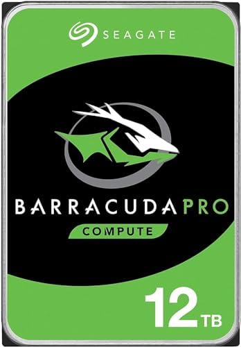 Seagate BarraCuda Pro 12TB Internal Hard Drive Performance HDD – 3.5 Inch SATA 6 Gb/s 7200 RPM 256MB Cache for Computer Desktop PC Laptop – Frustration Free Packaging (ST12000DM0007 (Renewed
