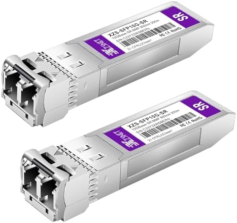 1000BASE-SX SFP Transceiver, 1.25G SFP to LC Multimode Fiber Module Compatible with Cisco GLC-SX-MMD, Ubiquiti UniFi UF-MM-1G, Mikrotik, Meraki, Netgear AGM731F, D-Link and More, 2 Pack|B0CJCH939W