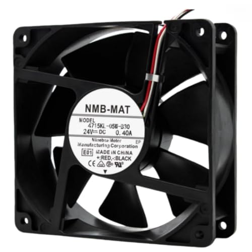 4715KL-05W-B30 12CM 24V 0.40A 12038 120X120X38MM 3-Wire Cooling Fan|B0D56PN22Q