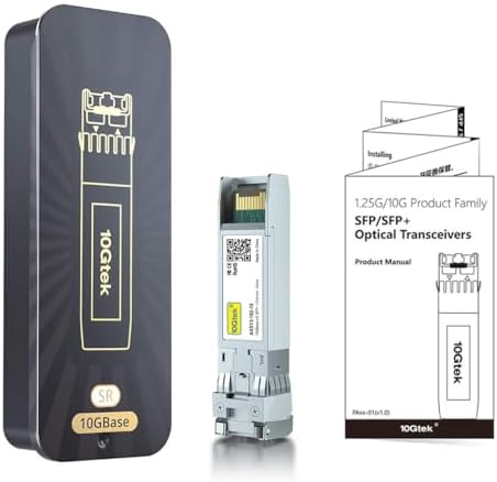 10Gtek 10GBase-T SFP+ to RJ-45 Transceiver, 10Gbe SFP+ Copper Ethernet CAT6a Module, up to 30m, for Cisco SFP-10G-T-S, Ubiquiti UniFi, Fortinet, TP-Link and More|B01KFBFL16