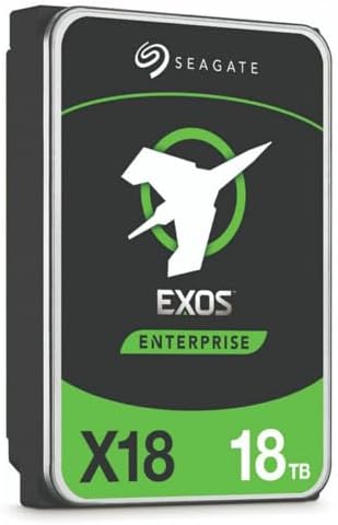 Seagate Enterprise ST18000NM004J Internal Hard Drive 3.5" 18TB 7.2K RPM SAS 12Gb/s for Servers *Desktop PC's Not Supported*(Renewed