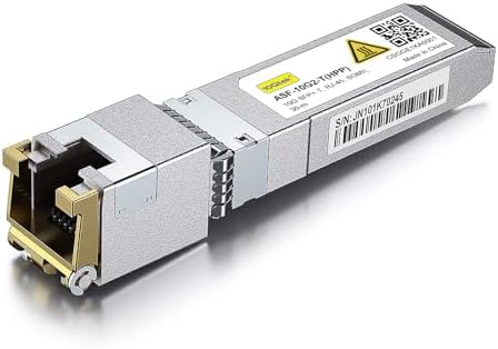 10Gtek 10GBase-SR SFP+ Transceiver, 10G 850nm MMF, up to 300 Meters, Compatible with HPE ProCurve J9150A HPE Aruba J9150D J9150DCM JL748A, Pack of 2|B08BP5KDG7