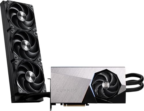 MSI GeForce RTX 5090 32G SUPRIM Liquid SOC — 32GB GDDR7 (28Gbps/512-bit, PCIe 5, Boost: 2565MHz, Water Cooling, HDMI 2.1b, DisplayPort 2.1b