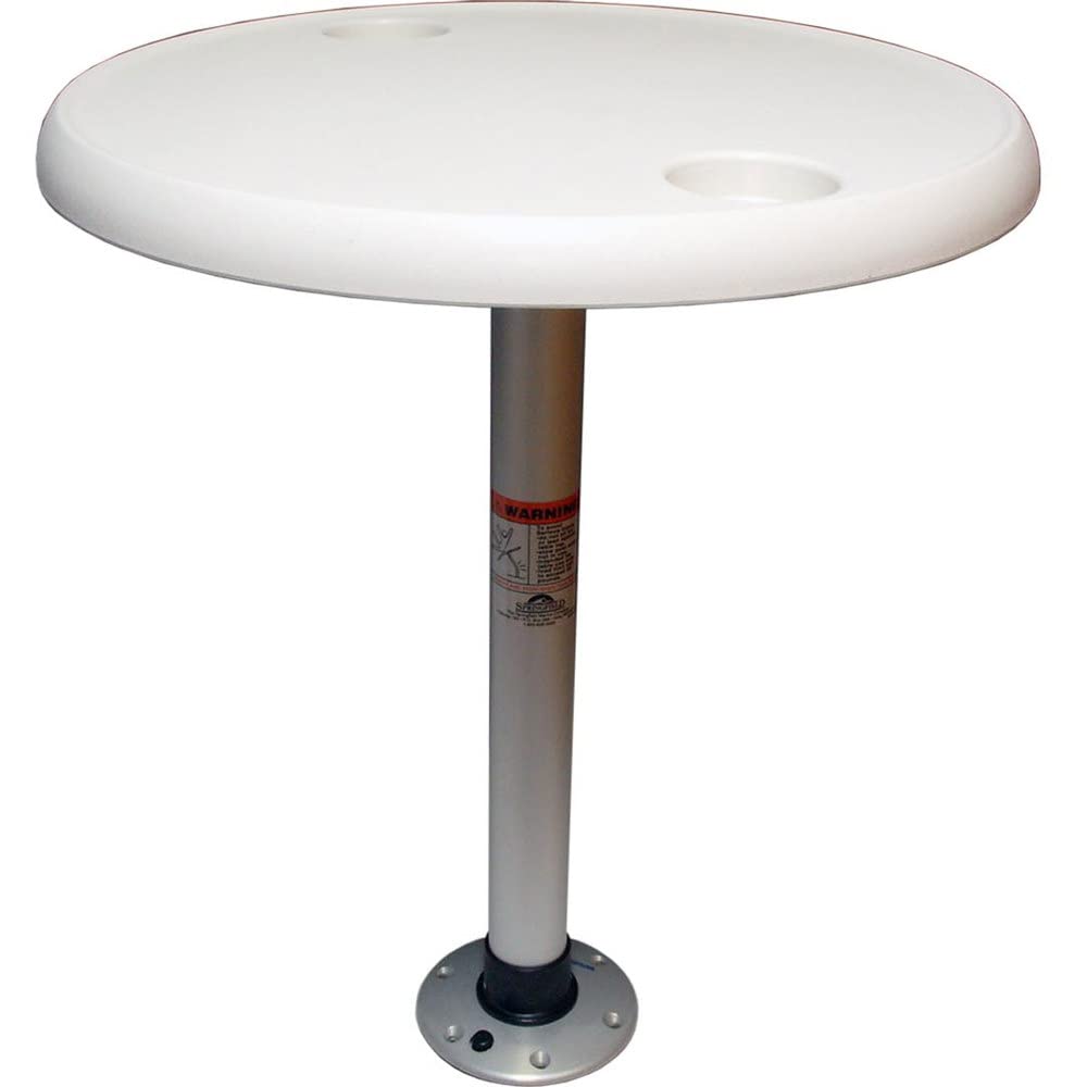 Springfield 1690202 Dock Edge Stowable Table Package, Round Tabletop