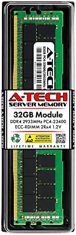 A-Tech 32GB RAM for Dell PowerEdge C6320, C6320p, FC830, M630, R6415, R6525, R7425, R7515, R7525, R930, T550, XC740xd | DDR4 2933MHz PC4-23400 ECC RDIMM 2Rx4 Registered Server Memory Upgrade