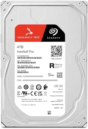Seagate IronWolf Pro 24TB Enterprise NAS Internal HDD Hard Drive – CMR 3.5 Inch SATA 6Gb/s 7200 RPM 512MB Cache for RAID Network Attached Storage, Rescue Services (ST24000NT002)|B0CSPCFKR9