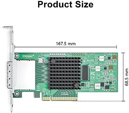 H!Fiber 12G Internal PCIe Controller Card, 8 Ports 12Gb/s SATA + SAS HBA Card, Broadcom's 3008 Chip, PCI Express 3.0 X8, 2X Mini SAS SFF-8643 Ports, Same as 9300-8I with Low Profile Bracket|B0BTM28KFJ