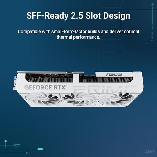 ASUS The SFF-Ready Prime GeForce RTX™ 5070 12GB GDDR7 Graphics Card (PCIe® 5.0, 12GB GDDR7, HDMI®/DP 2.1, 2.5-Slot, Axial-tech Fans, Dual BIOS