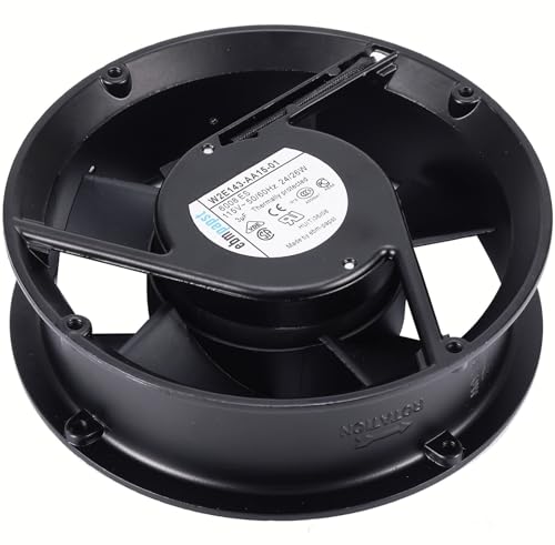 for Ebm-Papst W2E143-AA15-01 Cooling Fan, 17cm 172×51mm AC AXIAL Fan, 115V 24/26W, 3Uf, 2-pin Connector All Metal Fan W2E143-AA15-01|B0FH9PBKNP