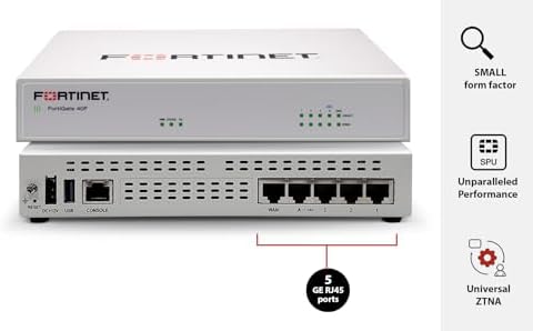 FortiGate-40F Firewall Appliance plus 1 Year FortiCare Premium and FortiGuard Unified Threat Protection (UTP) (FG-40F-BDL-950-12)|B084HFR4RZ