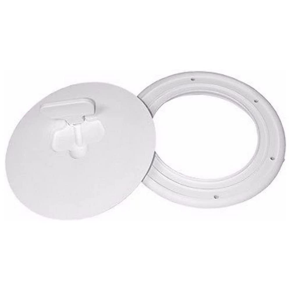 TH Marine DPCAM-6-2-DP T-H Marine Quick Release Deck Plate 6" Diameter, Polar White