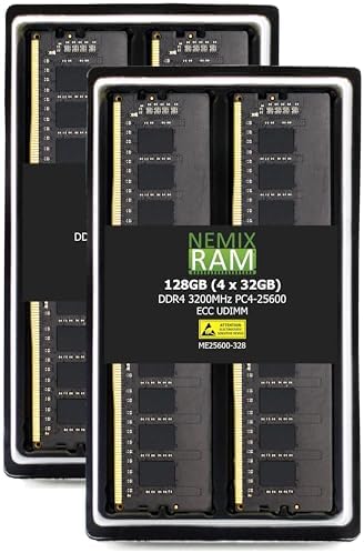 NEMIX RAM 16GB (1X16GB DDR4 3200MHZ PC4-25600 2Rx8 1.2V CL22 288-PIN ECC Unbuffered UDIMM Compatible with Dell PowerEdge R350 Rack Server