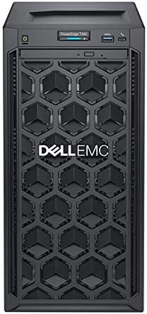 Dell PowerEdge T140 Mini Tower Server with Intel Xeon 3.3GHz CPU, 64GB DDR4 RAM, 16TB HDD Storage, RAID, Windows 2019 (Renewed
