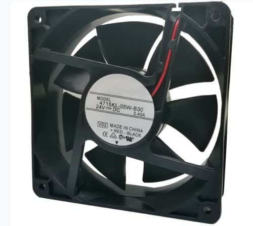 24V 0.40A 3300RPM 120CFM 120X120X38MM 2-Wire Cooling Fan|B0BS17L5JC