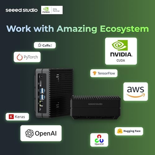 reComputer J4011-Edge AI Device with NVIDIA Jetson Orin™ NX 8GB Module, 4xUSB 3.2, M.2 Key E & Key M Slot, Aluminum case, Pre-Installed Jetpack System with NVIDIA Jetpack™ on 128GB NVMe SSD