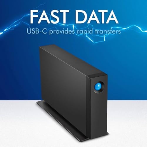 لاسي قرص صلب خارجي دي 2 بروفيشنال 14 تيرابايت - ثاندربولت 3 USB-C USB 3.0، محركات فئة انتربرايز كلاس 7200 دورة في الدقيقة، لاجهزة ماك والكمبيوتر المكتبي، ادوبي سي سي لمدة شهر (STHA14000800