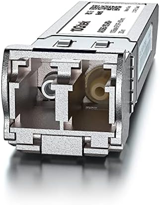 10Gtek 10GBase-LR SFP+ Transceiver, 10G 1310nm SMF SingleMode Fiber Optic Module, 10km, for Cisco SFP-10G-LR, Meraki MA-SFP-10GB-LR, Ubiquiti UniFi UF-SM-10G, Fortinet, Mikrotik, Netgear, Pack of 2|B08BP4M8LV