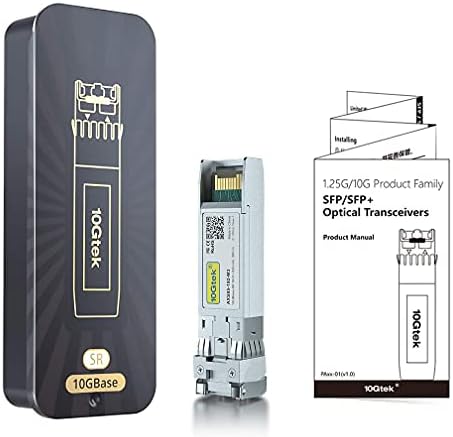10Gtek 10GBase-T SFP+ to RJ-45 Transceiver, 10Gbe SFP+ Copper Ethernet CAT6a Module, up to 30m, for Cisco SFP-10G-T-S, Ubiquiti UniFi, Fortinet, TP-Link and More|B01KFBFL16