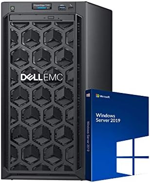 Dell PowerEdge T140 Mini Tower Server with Xeon 3.3GHz CPU, 64GB DDR4 RAM, 16TB HDD Storage, RAID (Renewed