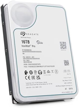 Seagate IronWolf Pro16TB 256MB 7.2K RPM SATA 6Gb/s 3.5" NAS HDD ST16000NE000