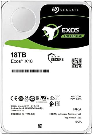 Seagate Exos X18 ST18000NM005J 18 TB Hard Drive - Internal - SAS (12Gb/s SAS - 7200rpm - 5 Year Warranty
