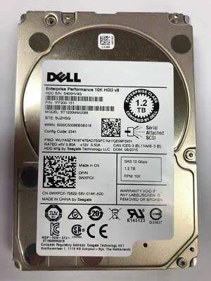 Dell 1.2TB 10K 12GB/s SAS 2.5" Hard Drive for R630 R730 R730XD (WXPCX)