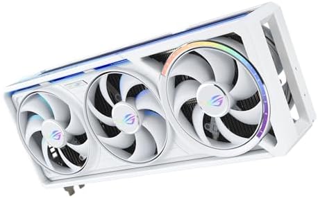 ASUS ROG Astral GeForce RTX 5090 White OC Edition Gaming Graphics Card (PCIe 5.0, 32GB GDDR7, HDMI/DP 2.1, 3.8-slot, 4fan design, Axial-tech fans, patented vapor chamber, Phase-change GPU thermal pad