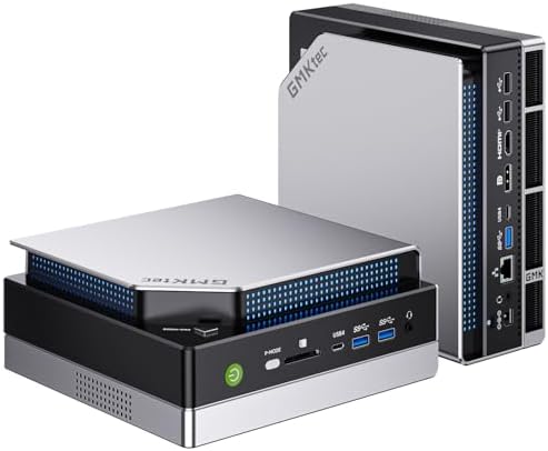 GMKtec AI Mini PC Ryzen Al Max+ 395 (up to 5.1GHz) 2TB PCIe 4.0 SSD 64GB LPDDR5X 8000MHz (8GB*8) Quad Screen 8K Display/WiFi 7/ USB4/ SD Card Reader 4.0 EVO-X2|B0FKYZF9HL
