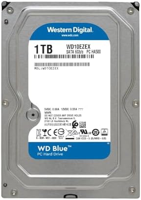 Western Digital 10TB WD Blue Internal Hard Drive HDD - 7200 RPM, SATA 6 Gb/s, 512 MB Cache, 3.5" - WD100EAGZ|B0F7NB1XS8