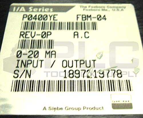 FOXBORO P0400YE-0P I/O Module Field Bus FBM-04|B07D19Y524