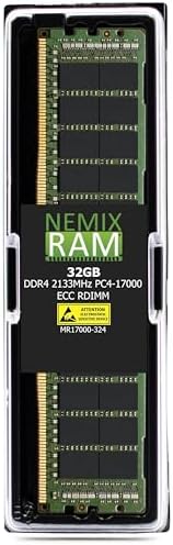 NEMIX RAM 32GB (1X32GB) DDR4 2133MHZ PC4-17000 2Rx4 1.2V 288-PIN ECC RDIMM Compatible with Samsung M393A4K40BB0-CPB Registered Server Memory|B07YXBMY1W