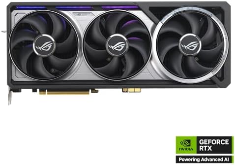 ASUS ROG Astral GeForce RTX 5090 White OC Edition Gaming Graphics Card (PCIe 5.0, 32GB GDDR7, HDMI/DP 2.1, 3.8-slot, 4fan design, Axial-tech fans, patented vapor chamber, Phase-change GPU thermal pad