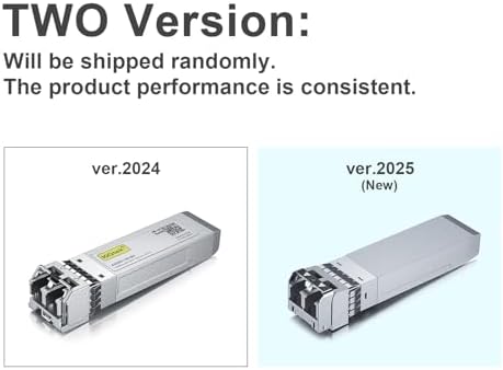 10Gtek 10GBase-SR SFP+ Transceiver, 10G 850nm MMF, up to 300 Meters, Compatible with HPE ProCurve J9150A HPE Aruba J9150D J9150DCM JL748A, Pack of 2|B08BP5KDG7