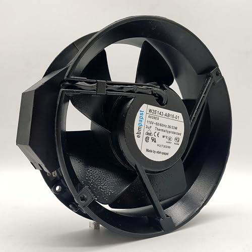 EBM W2E143-AB15-01 6208ES 115V 26/33W Full Circle All Metal Axial Fan