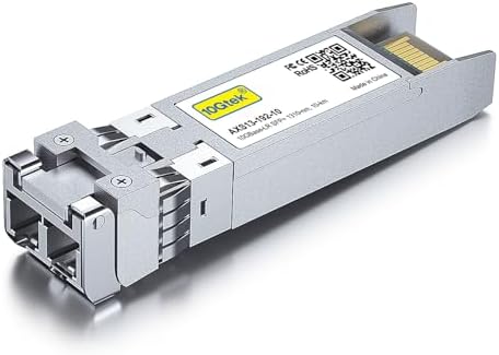 10Gtek 10GBase-SR SFP+ LC Transceiver, 10G 850nm Multimode SFP Module, up to 300 Meters, for Cisco SFP-10G-SR, Meraki MA-SFP-10GB-SR, Ubiquiti UniFi UF-MM-10G, Fortinet, Mikrotik and More, Pack of 10|B00ZCDDOPS
