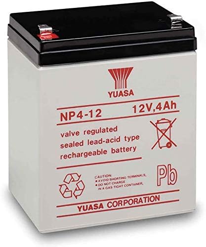 EnerSys Genesis NP4-12 - 12 Volt/4 Amp Hour Sealed Lead Acid Battery with 0.187 Fast-on Connector|B000LDIJ72