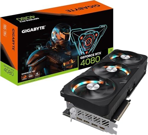 GIGABYTE GeForce RTX 5080 Gaming OC 16G Graphics Card, WINDFORCE Cooling System, 16GB 256-bit GDDR7, GV-N5080GAMING OC-16GD Video Card|B0DS2R6948